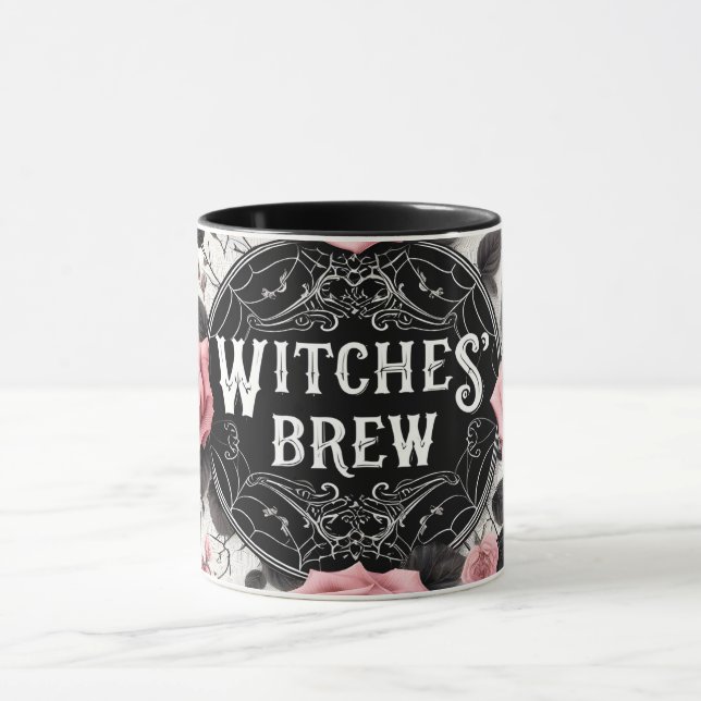 Caneca Design de Floral Gótico Brejo das Bruxas (Centro)