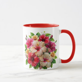 Caneca Design de Flores Elegantes