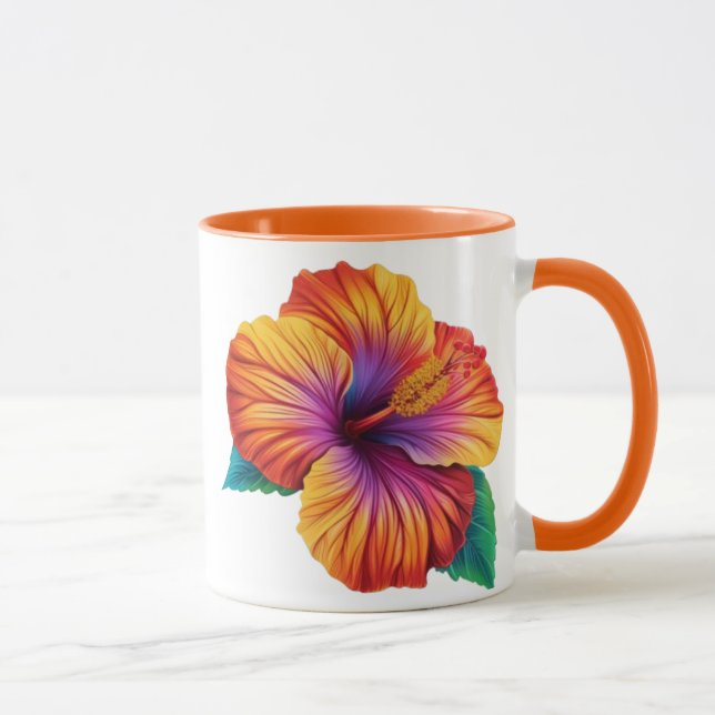Caneca Design de Flores Radiantes de Blooms (Direita)