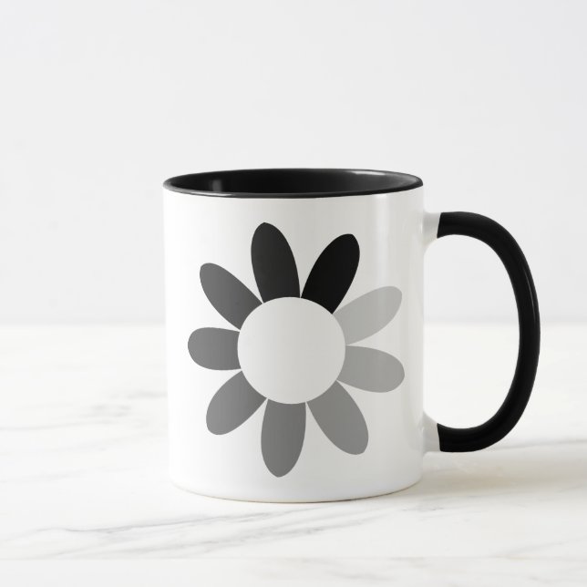 Caneca Design de flores tonais (Direita)