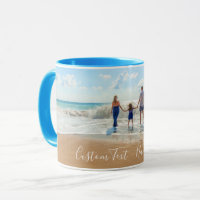 Design de Fotografias Personalizadas e Texto Mug