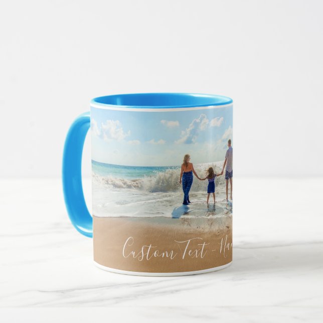 Caneca Design de Fotografias Personalizadas e Texto Mug (Frente Esquerda)