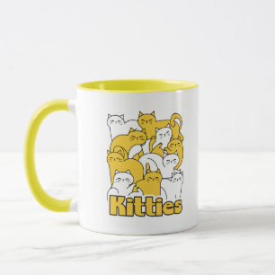 Caneca Design de Gatinho Chubby - Adorável Arte Gato