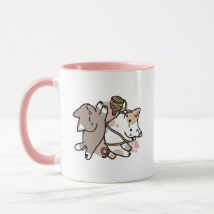 Caneca Design de Gatos Divertidos e Fofos – Arte Divertid