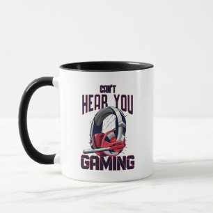 Caneca Design de jogos com fone de ouvido