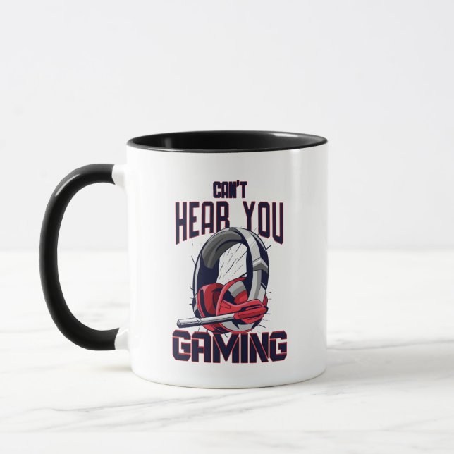 Caneca Design de jogos com fone de ouvido (Esquerda)