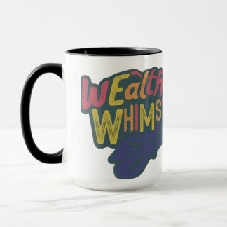 Caneca Design de letra "Whimsy rico", cor multy