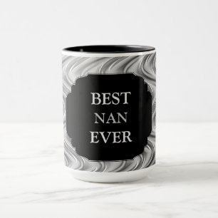 Caneca Design de Luxo Dourado "Melhor Nan Nunca"