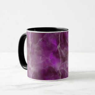 Caneca Design de mármore roxo realista