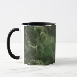 Caneca Design de Mármore Verde Realista