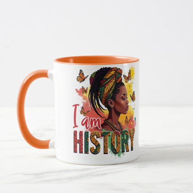 Caneca Design de Mugs e Copas do Histórico Preto (Esquerda)