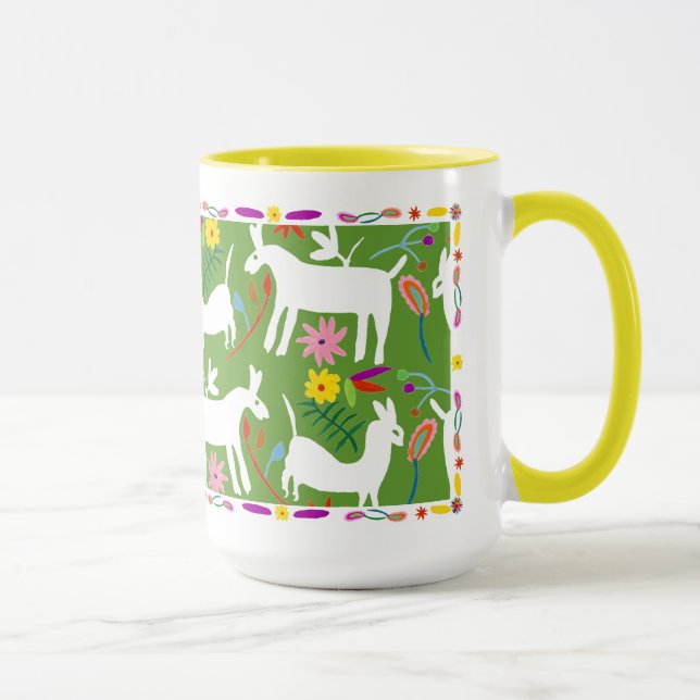 Caneca Design de Otomi Moderno | Llama Donkey Design (Direita)