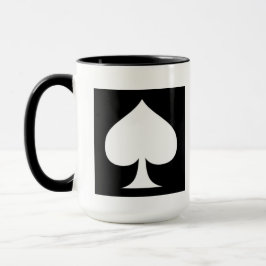 Caneca Design de Pá-preto e branco