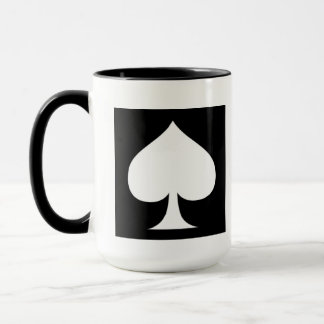 Caneca Design de Pá-preto e branco