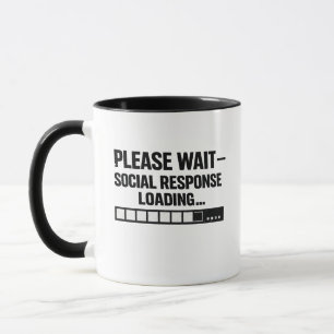Caneca Design de Programador Introvertido Engraçado