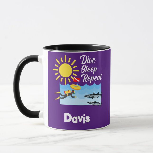 Caneca Design de Repetição de Repouso - Combo Mug (Esquerda)