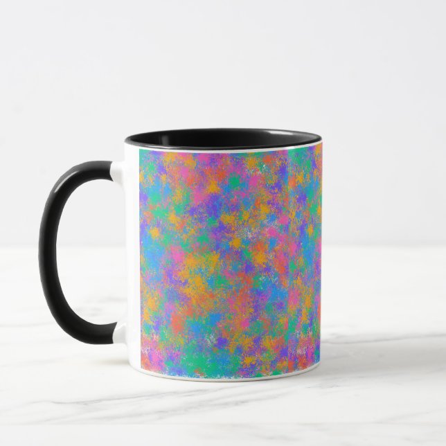 Caneca Design de Splatter Colorida (Esquerda)