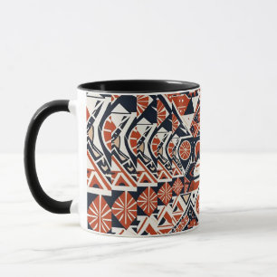 Caneca design de superfície geométrica abstrata moderna 1