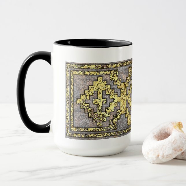 Caneca Design de tecelagem, Desfiladeiros, Novo México (Com Donut)