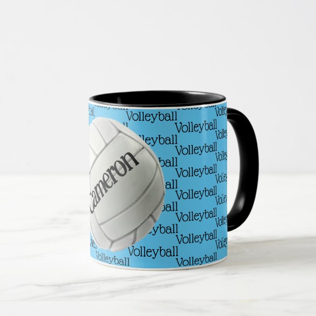 Caneca Design de texto de vôlei - Mug (Frente Esquerda)