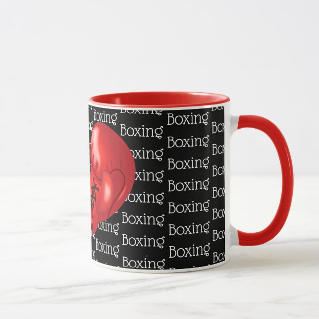 Caneca Design de texto in a box Mug de Café (Direita)