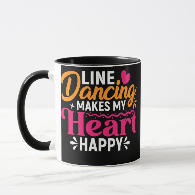 Caneca Design de texto Pun Dancer da Cotação de Dançarina (Esquerda)