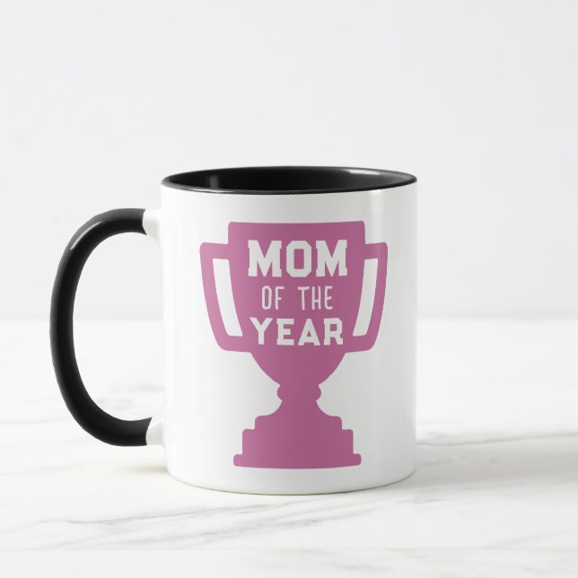 Caneca Design de Troféu de Mãe do Ano (Esquerda)