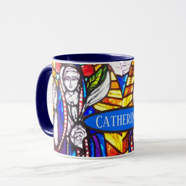 Caneca Design de Vidro Obtido Pela Janela Da Igreja (Frente Esquerda)