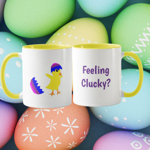 Caneca Design Divertido de Frango Sentindo-se uma Galinha