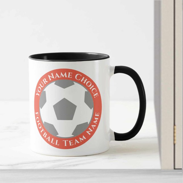 Caneca Design do Clube de Futebol em Orange Mug (Criador carregado)