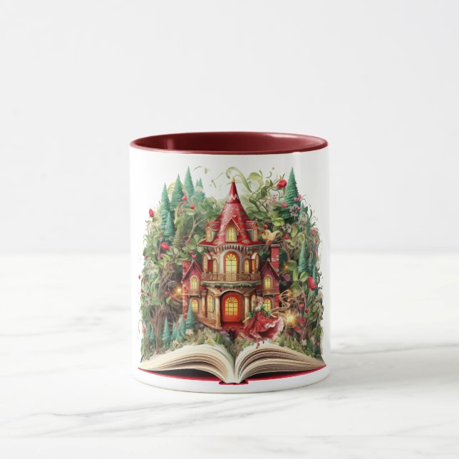 Caneca Design do Livro de Natal Festivo (Centro)