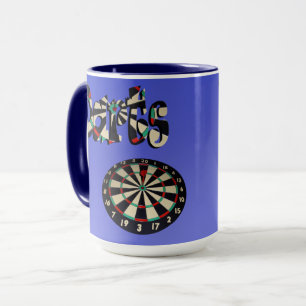 Caneca Design do Logotipo Darts Azul