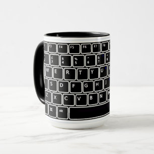 Caneca Design do teclado do computador