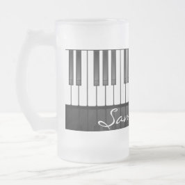 Caneca Design do teclado para piano