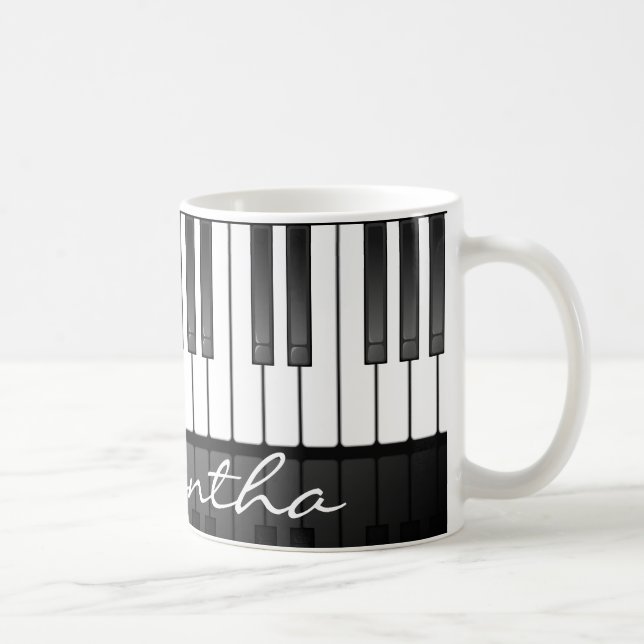 Caneca Design do teclado para piano (Direita)