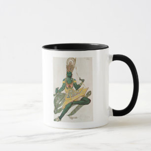 Caneca Design do traje para Nijinsky como 'o God azul
