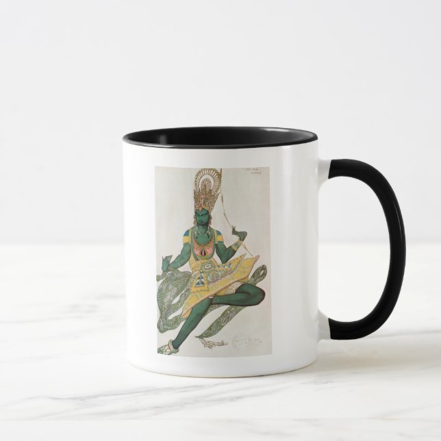 Caneca Design do traje para Nijinsky como 'o God azul (Direita)