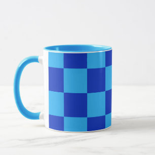 Caneca Design do Verificador Azul Claro e Escuro