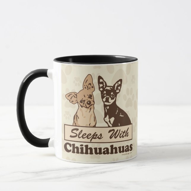 Caneca Design dos proprietários das chihuahuas (Esquerda)