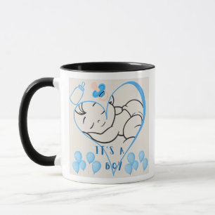 Caneca design “É um Menino” para celebrar a chegada