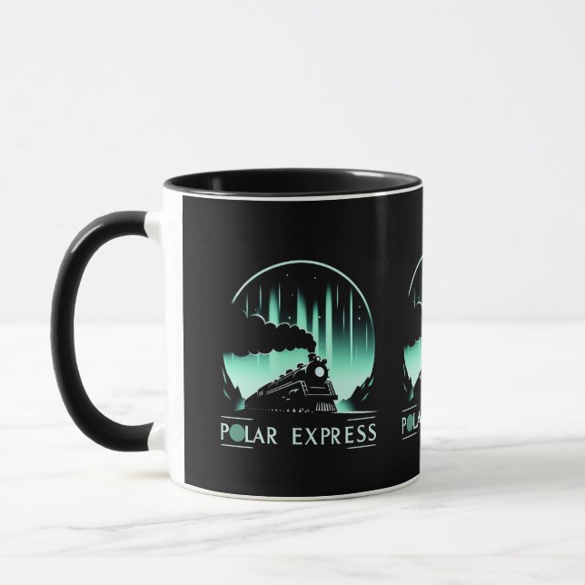 Caneca Design Elegante do Trem Polar Express (Esquerda)