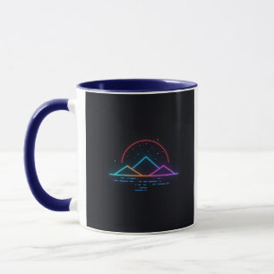 Caneca Design Estético Minimal de Inverno com Neon