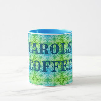 Caneca Design Floral - Names-Carol