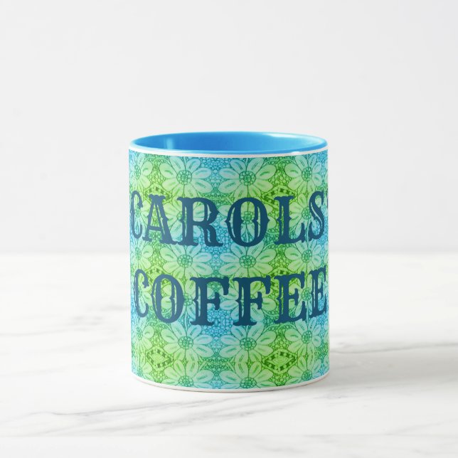 Caneca Design Floral - Names-Carol (Centro)