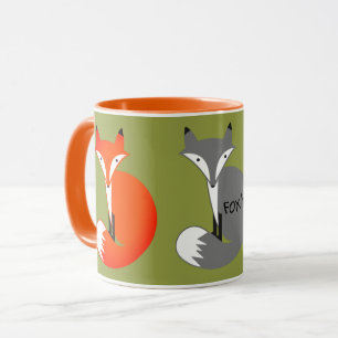 Caneca Design Foxy colorido do Fox
