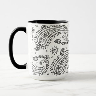 Caneca Design inspirado de Paisley