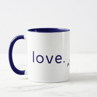 Caneca Design Minimalista de Amor - Presente do Dia dos N