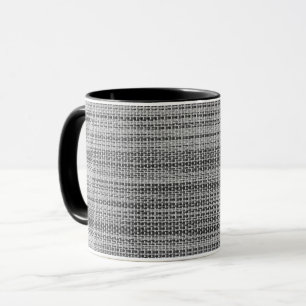 Caneca Design Moderna de Tecido de Cinza Faux