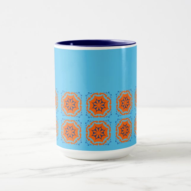 Caneca Design Na moda inspirado mediterrânico (Centro)