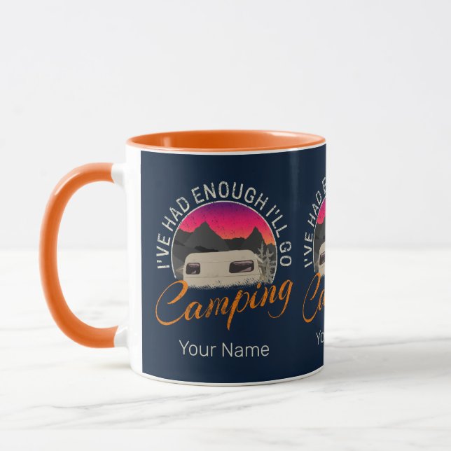 Caneca Design Para Férias De Camping Ou De Autohome (Esquerda)